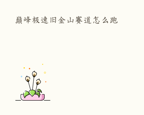 巅峰极速旧金山赛道怎么跑