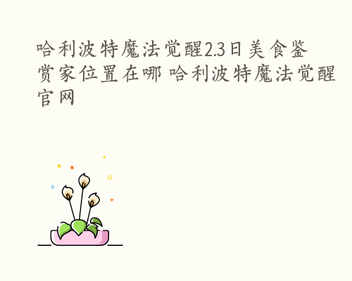 哈利波特魔法觉醒2.3日美食鉴赏家位置在哪 哈利波特魔法觉醒官网
