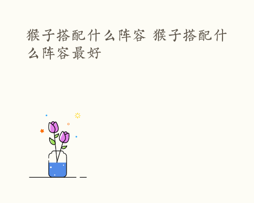 猴子搭配什么阵容 猴子搭配什么阵容最好