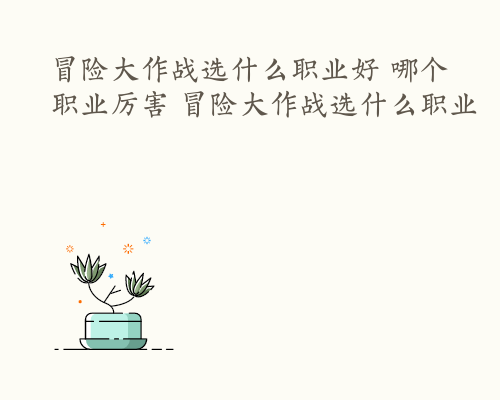 冒险大作战选什么职业好 哪个职业厉害 冒险大作战选什么职业