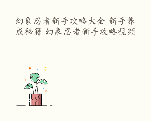 幻象忍者新手攻略大全 新手养成秘籍 幻象忍者新手攻略视频