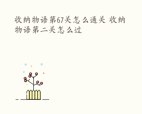 收纳物语第67关怎么通关 收纳物语第二关怎么过